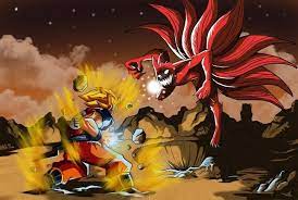 Naruto Vs Goku Anime Goku Vs Naruto Nine Tails