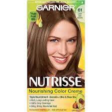 Garnier Nutrisse Nourishing Hair Color Creme 61 Light Ash Brown Mochaccino 1 Kit Walmart Com In 2021 Light Ash Brown Ash Brown Hair Color Light Ash Brown Hair Color