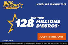 Près de 31 249 650 grilles euromillions ont été validées lors ce tirage, soit un chiffre proche de la moyenne ce résultat euromillions aura fait pas moins de 2 717 684 heureux ayant gagné à au moins l'un des 13 rangs de. Euro Millions 128 Millions D A Gagner 1 Millionnaire Garanti Pour Le Nouvel 1 Janvier 2019 Sofoot Com