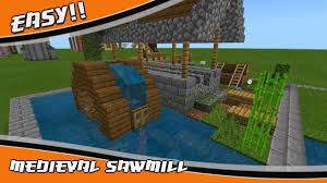 Starting to build a medieval town. Minecraft Easy Medieval Sawmill Tutorial How To Build A Sawmill Youtube