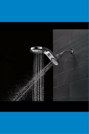 Delta Hydrorain Dual Rain Shower Head Adjustable Hydro Rain Combo Chrome Rain Shower Head Rain Shower Shower Heads