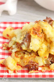 Add dry ranch seasoning for these . Bacon Cheddar Ranch Smashed Potatoes Mess For Less