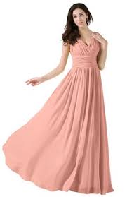 Our flattering gowns are custom fit for all pregnant bridesmaids in any trimester. Peach Bridesmaid Dresses On A Dime Colorsbridesmaid