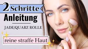 I learned about gua sha in a roundabout way: Jade Rosenquarz Roller Anwendung Vorher Nachher Ergebnis Youtube