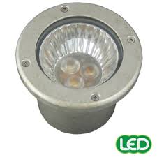 Hubbell Outdoor Lighting Re Pt 3w Led Recessed Lightscraper Landscape Light Die Cast Aluminum Pewter Finish
