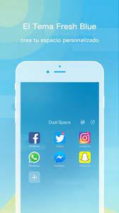 Your privacy is protected by double space. Download Dual Space El Tema Fresh Blue 1 4 4 Android Apk
