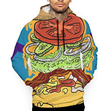 Amazon Com Pullover Hoodie Hamburger Fleece Hoodies