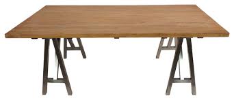 Years have naturally aged the wood to create a beauty and detail that cannot be replicated, truly making each table one of a kind! Reclaimed Wood Dining Table With Polished Steel Legs Dining Tables By Redd Furnishings Houzz