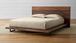 Atwood Rustic Platform Bed Crate And Barrel Reclaimed Wood Bed Frame Rustic Platform Bed Black Wood Bed Frame