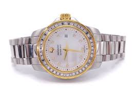 Movado series 800, 42 mm performance steel case and bracelet with black chronograph dial. Ladies Movado 800 Series Diamond And Mother Of Pearl Watch 2499 Fine Estate Jewelry Gemstones Tolkowski Diamonds Sapphires Aquamarine Movado Emeralds 18k And More K Bid