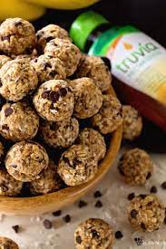No Bake Chocolate Banana Energy Balls Recipe Delicious Recipe For Energy Bites Loaded With Chocolate Chips Energy Ball Recipe Ripe Banana Recipe Balls Recipe