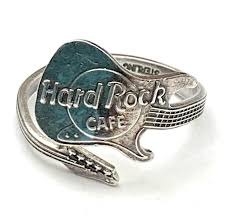 Sterling Silver Hard Rock Cafe Guitar Cuff Ring Size 11 Boho Etsy Rock Rings Cuff Rings Hard Rock Cafe
