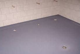 How Make Paint Stick To Concrete Shower Floor Hunker Concrete Shower Shower Floor Painted Concrete Floors