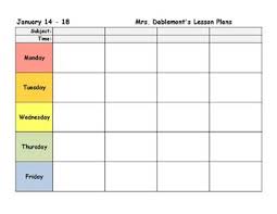 Editable Lesson Plan Template 8 5 X 11 Landscape In 2020 Lesson Plan Templates Weekly Lesson Plan Template Editable Lesson Plan Template