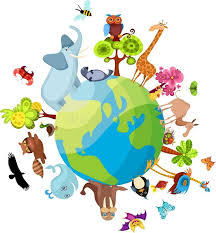 Animal Planet Vector Illustration Of A Animal Planet Aff Planet Animal Vector Animal Illustration Earth Day Drawing Animal Planet Earth For Kids