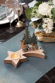 Porte Bougie En Bois Et Metal Cerf 18 5 X 11 X 2 Cm 1 Decoration Noel Decoration Noel Bois Deco Noel Bois
