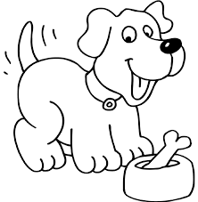 Hund Mit Knochen Im Fressnapf Ausmalbilder Zum Ausdrucken Kostenlos Malvorlage Hund Ausmalbilder