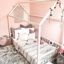 Neutral boho bedding creates a relaxed vibe in your child's room, making it the perfect sanctuary where. Boho Kids Bed With Rails Us Ca Au Size Montessori Play House Etsy In 2021 Kid Beds Wooden Toddler Bed Toddler Bed
