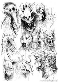 See more ideas about monster drawing, monster art, illustration art. Monsters Scary Art Scary Drawings Creepy Drawings