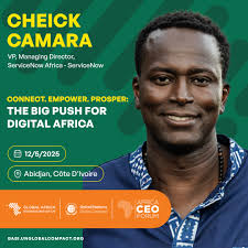 Cheick Camara, Vice President and Managing Director, ServiceNow Africa,  will join as a speaker at the upcoming GABI Bridge convening during the  @africaceoforum_acf 2025. His insights will support a forward-looking  dialogue on