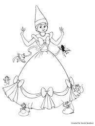 Best coloring elf on the shelf pages free and printable. Cindi Elf Girl Elf Elf Coloring Pages