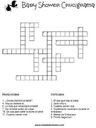 Aqui te dejo un pdf imprimible con 5 divertidos juegos para baby shower. Shower Baby Crucigrama Juegos Para Baby Shower Nina Para Imprimir