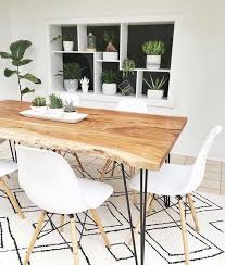 Large Wooden Table Eclectic Styles Of Chairs And Country Room Inspiration Home Styl Scandinavian Dining Room Dining Room Inspiration Live Edge Dining Table