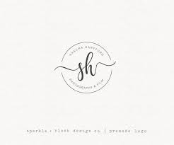 Premade Photography Logo Circle Round Stamp Initials Clean Etsy Photography Logos Circle Logos Circle Logo Design