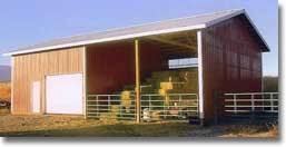 Hay barns cost $5 to $30 per square foot. Roof Only Buildings Hay Barn Storage Buildings Hansen Pole Buildings