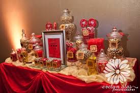 Red Black And Gold Baby Shower Ideas Red And Gold Candy Buffet For Networking Event Wedding Candy Table Gold Candy Buffet Prince Baby Shower