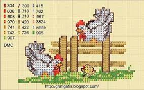 Free chicken scratch practice patterns there are so many designs and patterns for chicken scratch embroidery, including hearts, flowers, and borders. Free Chicken Cross Stitch Borduren Op Kaarten Borduurpatronen Kruissteekpatroon