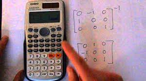 Just type matrix elements and click the button. Casio Fx 991es How To Find The Inverse Of A Matrix Youtube