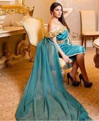 natacha porte un karakou de eddine belmahdi rch fashion algerian clothing formal dresses long