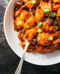 You Ll Love This Spicy Gnocchi Arrabbiata Pasta Recipe With Crispy Crumbled Bacon And Sun Dried Tomatoes Simmered In A Savoury Food Vegetarian Recipes Gnocchi