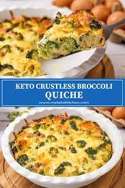 Crustless Broccoli Quiche Recipe Recipe In 2020 Quiche Recipes Broccoli Quiche Recipes Low Carb Vegetarian Recipes