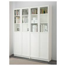 Black Billy Bookcase With Glass Doors Billy Oxberg Boekenkast Wit 160x30x202 Cm Ikea White Bookcase Ikea Billy Bookcase