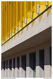 Yellow Glass Fins Of Engineering College Of Aarhus Iha Katrinebjerg By C F Moller Soren Jensen Phot Colour Architecture Glass Louvers Facade Architecture