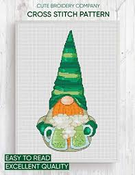 Once you've mastered the basics, you can take on any pattern the key to learning how to read counted cross stitch patterns is… to familiarize yourself with the key! Amazon Com Cross Stitch Pattern Holiday Gnome Counted Cross Stitch Ebook Company Cute Broidery Books
