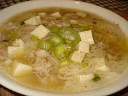 Misua And Tofu Tofu Soup Misua Recipe Tofu Recipes