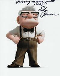 Ed Asner Carl Fredricksen In Up Disney Hand Signed Photo 20 25 Cm Foto Autografata 001 Heartsocial Charity