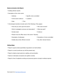 › scenario for report writing exercise. How To Write A Police Report 14 Steps With Pictures Wikihow
