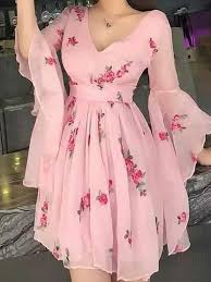 فساتين الخرجات فساتين انيقة فستان رقيق و بسيط Casual Dresses Sleeves Designs For Dresses Fashion Dresses