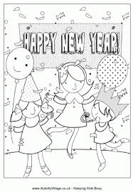 Festive new year hat coloring page worksheets holidays. New Year Colouring Pages