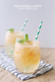 The white wine spritzer is an uncomplicated drink, but it's also a nice foundation for a few enhancements. Melon Basil White Wine Spritzer The Sweetest Occasion