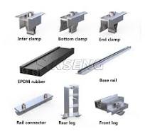 No penetration easy install solar ballasted roof mounting ...