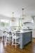 Gray Kitchen With Different Color Island