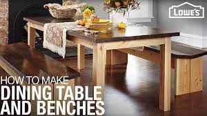 Assemble from the inside out. How To Make A Diy Dining Table Set Lowe S