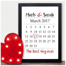 Personalised 1st Wedding Anniversary Gift Ideas For Him Her Hu 1st Wedding Anniversary Gift One Year Anniversary Gifts