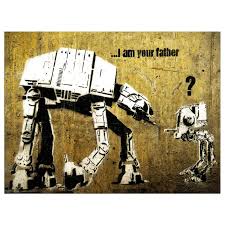 These unique and original artwork are printed on authentic vintage early 1900s dictionary paper from books i have rescued from booksellers who decided they were in unworthy. Banksy Star Wars Inspired I Am Your Father Poster 2 Sizes Available Or Canvas Ships Free 13 Deals