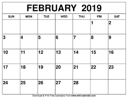 February 2019 Calendar Editable Calendar Printable Calendar July Calendar Printables